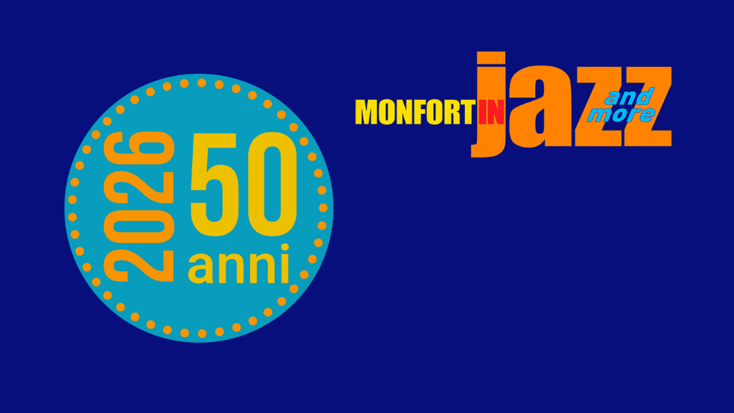 Logo Monfortinjazz e logo anniversario 50 anni