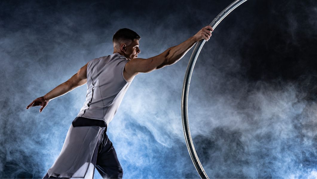 spettacolo circense con ruota