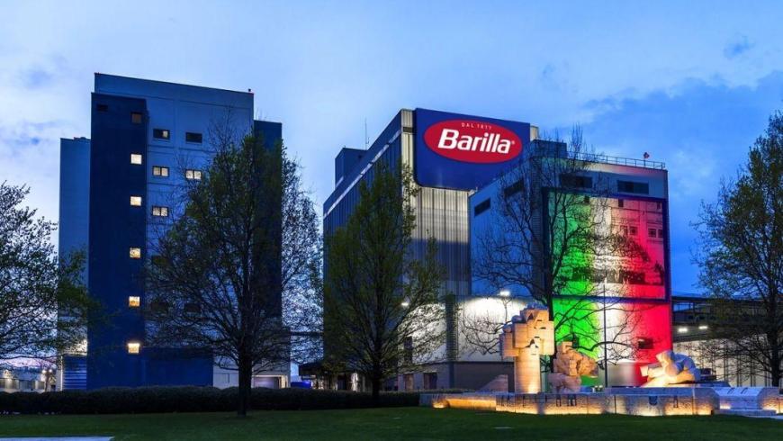 stabilimento Barilla con insegna aziendale