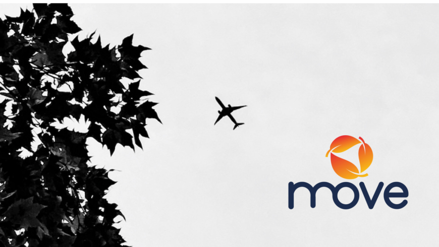 MOVE - aereo che vola, foglie di alberi