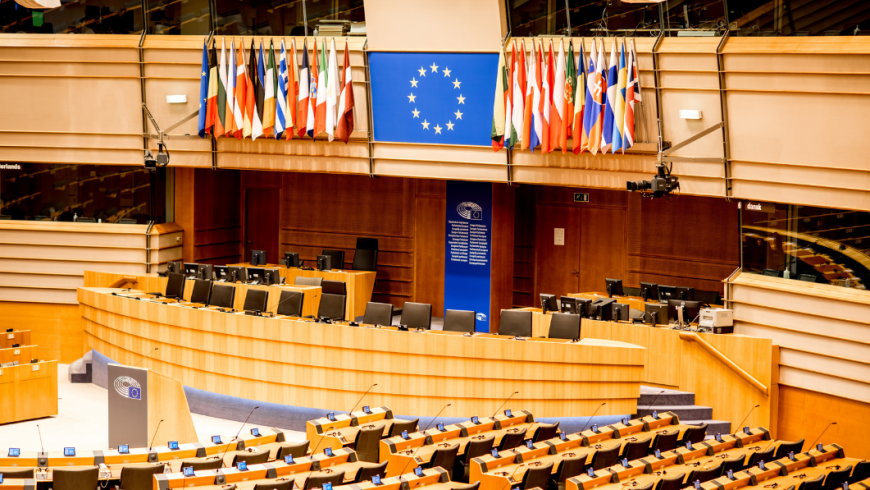scorcio dell'interno del parlamento europeo