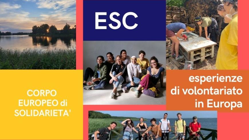 foto di giovani durante le esperienze del Corpo europeo di solidarietà