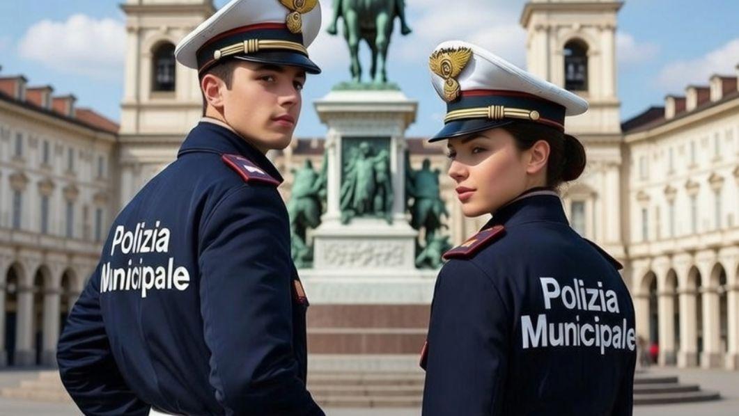 Vigili urbani uomo e donna